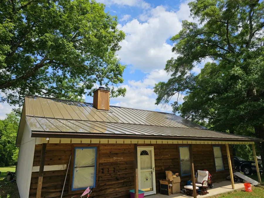 Clean metal roof